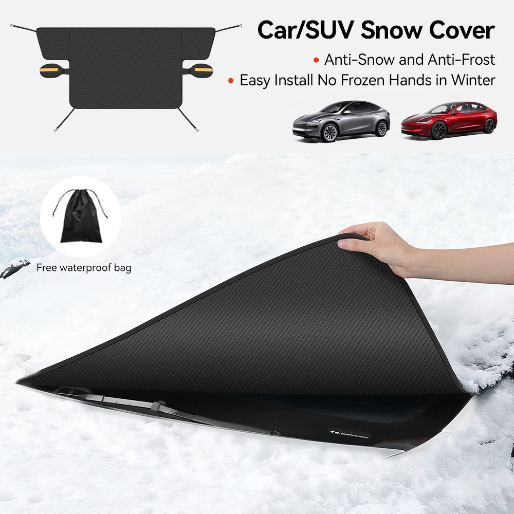 

2 in1 Winter Car Snow Cover Anti Freeze Waterproof Car Accessories Sunshade Protector Cover 2025 new Front Windscreen Cover