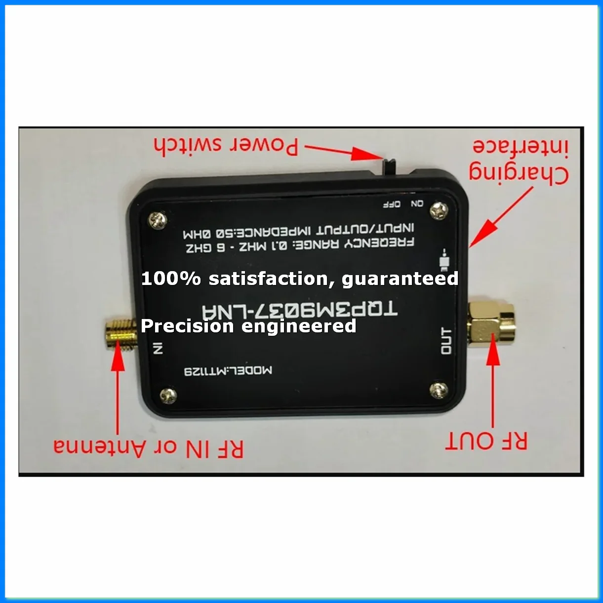 MT1129 Low Noise Amplifier TQP3M9037 LNA for SDR Radio Receiver Spectrum Analyzer TEF6686-A23R