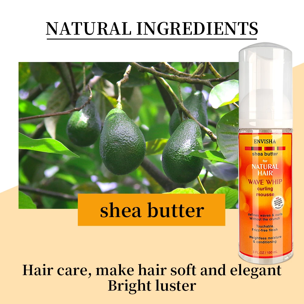 ENVISHA Curly Hair Bounce Haarpflege-Styling-Mousse, Curling Boost Cream, Styling-Schaum, feuchtigkeitsspendender Relaxer für Perücken, natürliches Elastin – Detail 5