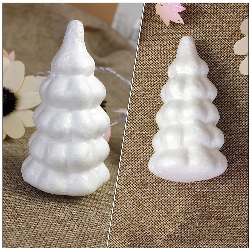 

6Pcs Christmas Tree Tower Adornment Handmade Foam DIY Christmas Decor Accessories for Desktop Decoration Gift Idea