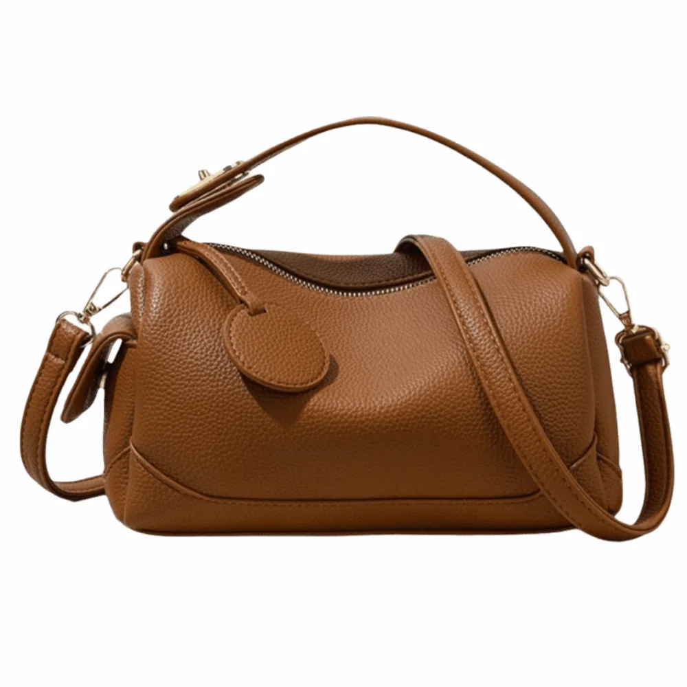 

Винтажная сумка через плечо из искусственной кожи класса люкс, женская сумка-кроссбоди с регулируемым ремнем, мягкая сумка для покупок, дорожные аксессуары