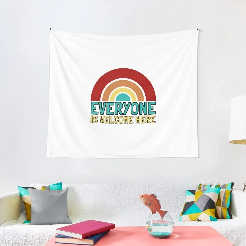 

Everyone is welcome here Tapestry Decoration Home Room Decor Cute Bathroom Decor Wall Hanging Tapestry