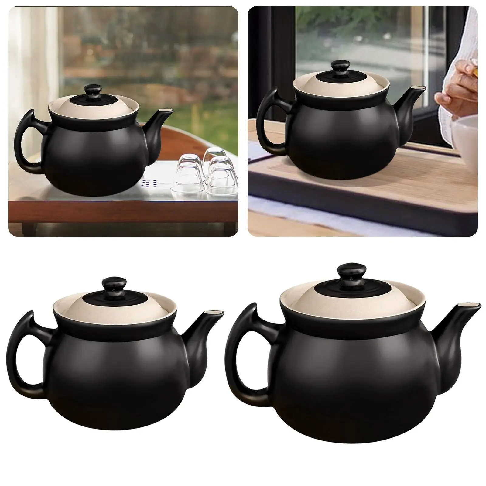 

Ceramic Teapot Loose Leaf Tea Pot Tea Kettle for Camping Hiking Outdoor