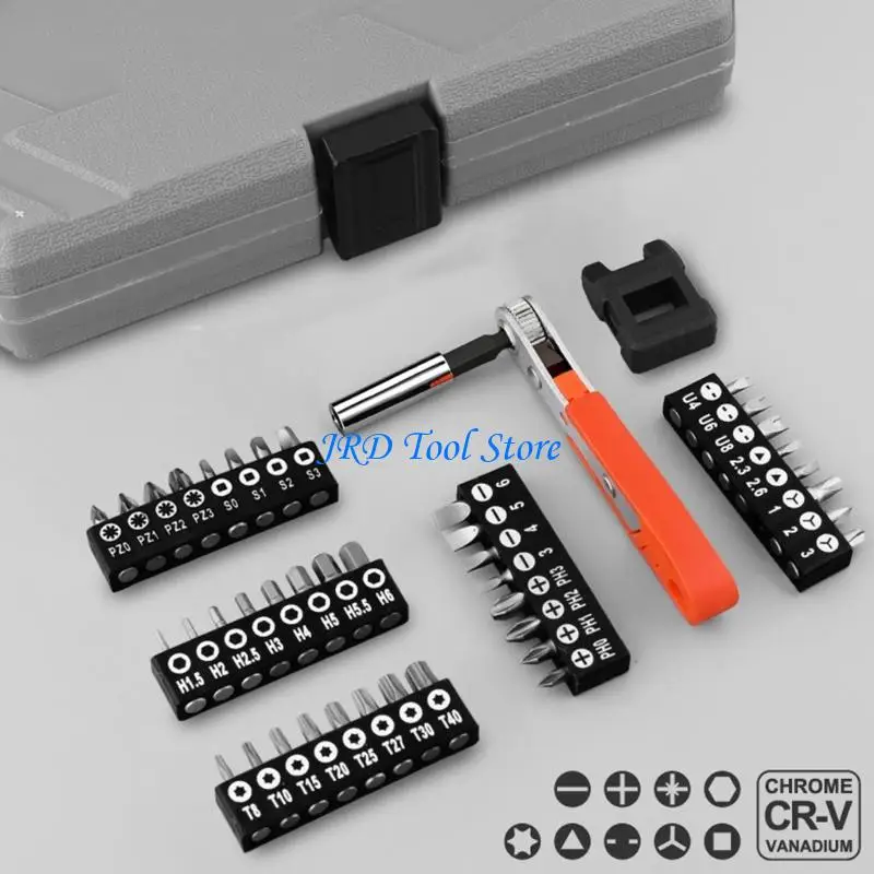A2UD 64Pcs Car Repair Tool Set Ratchet Wrench Socket Combo Tool Box Maintenance Tool for Automotive Mechanical Repair