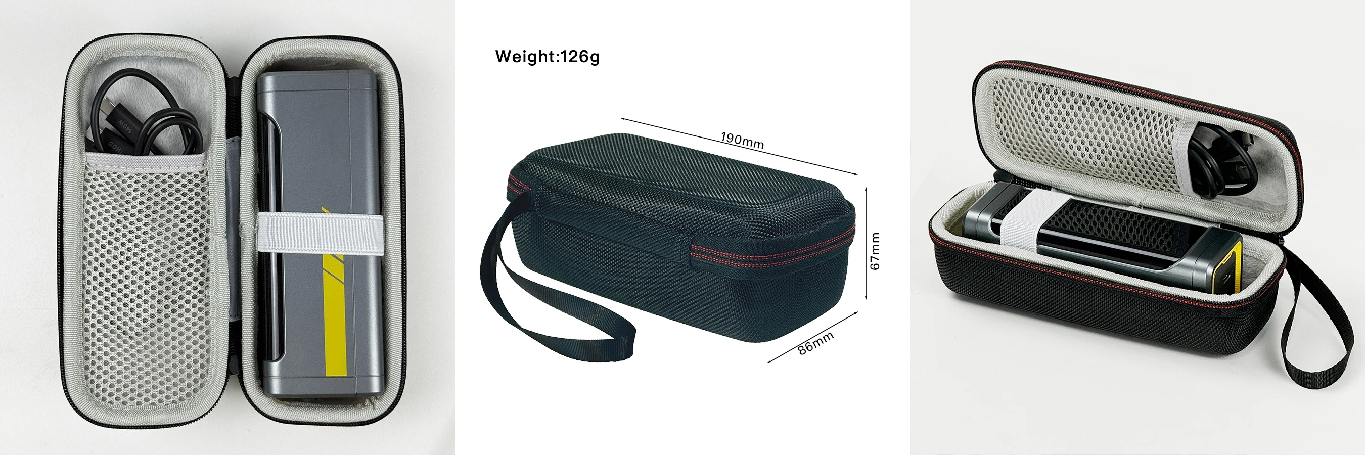 EVA Hard Travel Carrying Case for AOHI 210W 10000mAh power bank Portable Charger Protective Storage Bag