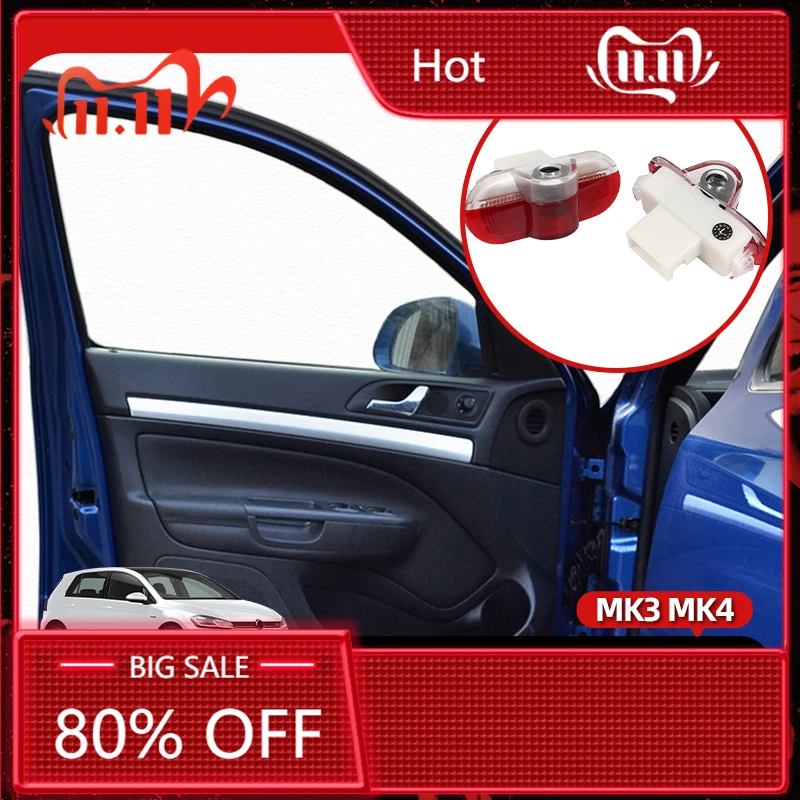 

Новые эмблемы для Volkswagen VW 2 шт. для VW Polo Caddy Bora Lavida Golf 3 4 MK3 MK4 Beetle Jetta Touran светодиодный светильник для дверей автомобиля Bu