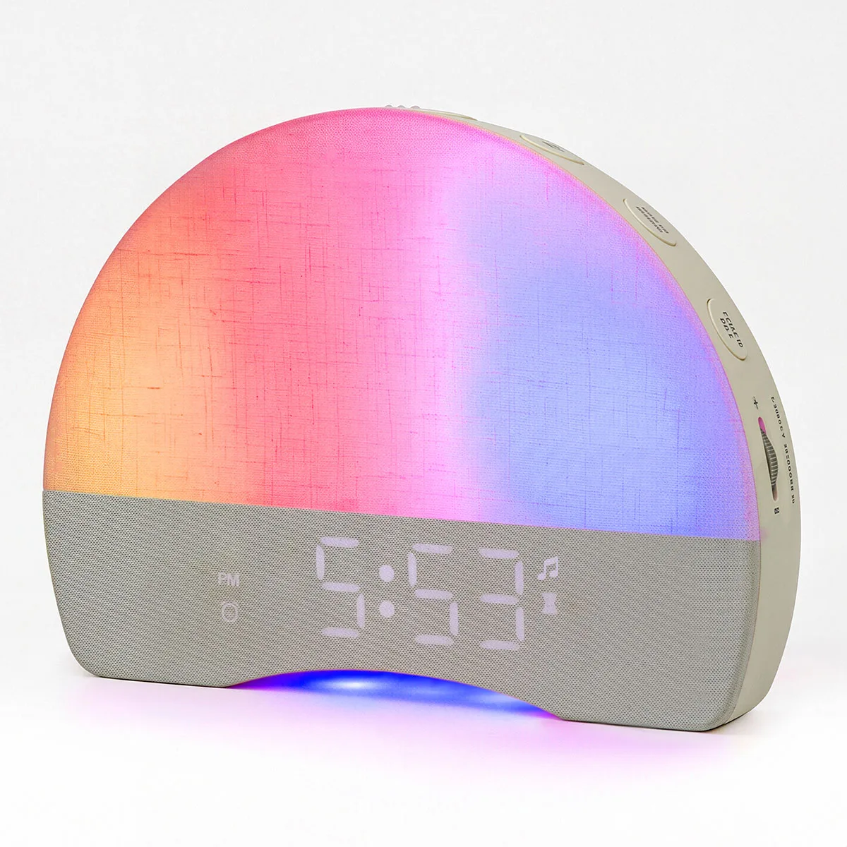 Wake Up Light Sunrise Alarm Clock White Noise Sound Machine Dimmable RGB Color Night Lights for Bedroom Kids Christmas Gifts