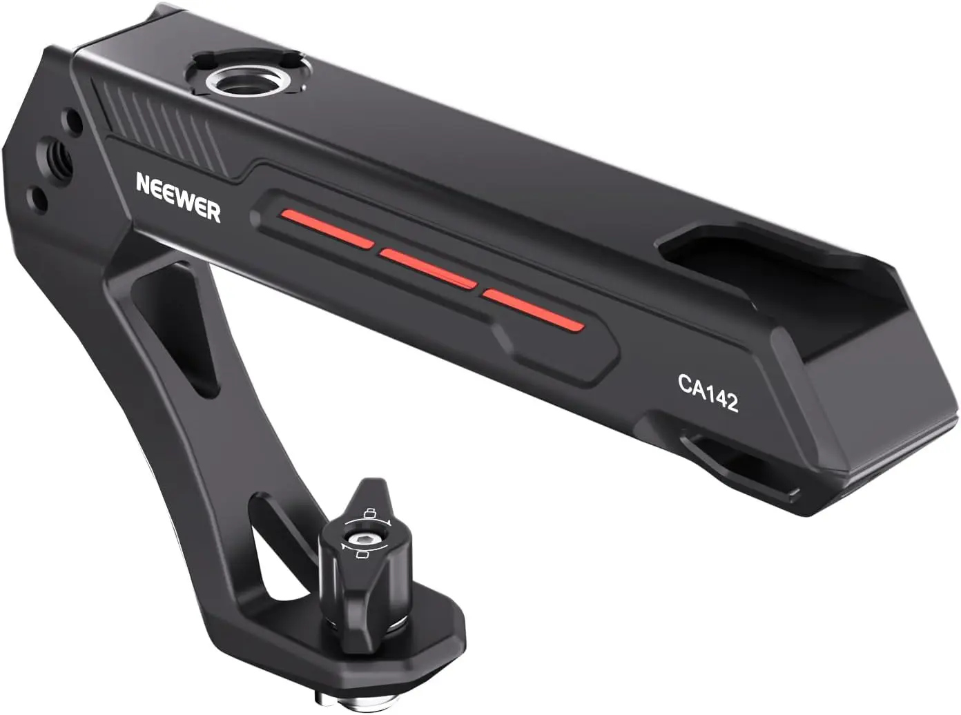 NEEWER BASIC Lightweight Camera Top Handle with 3/8' Locating Pin for ARRI, High Strength Cage Plastic Handle Grip W/ 1/4' 3/8'