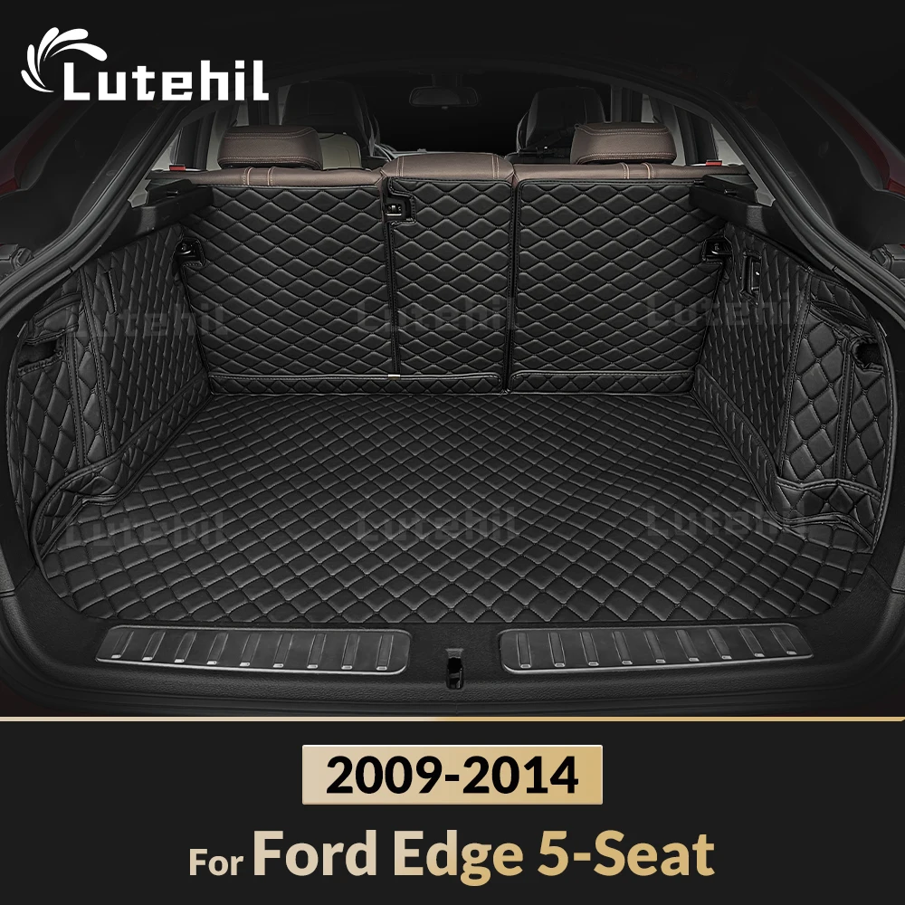 For Ford Edge 5-Seat 2009-2014 13 12 11 10 Auto Full Coverage Trunk Mat Car Boot Cover Pad Cargo Liner Interior Accessories