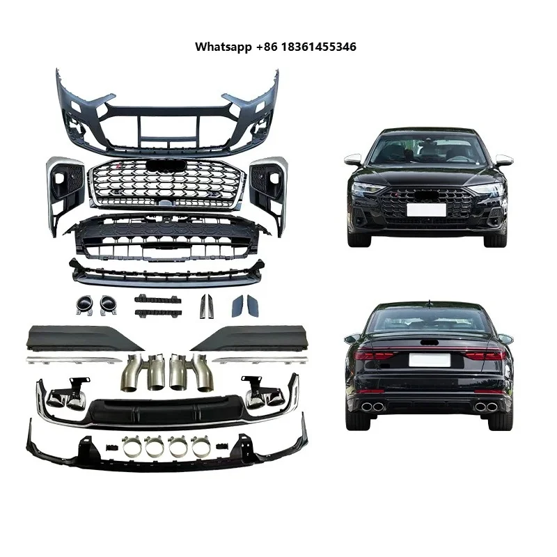 For 2021 S8 Upgrade 2024 Car Modification Car Body Kit Front Bumper Rear Bumper