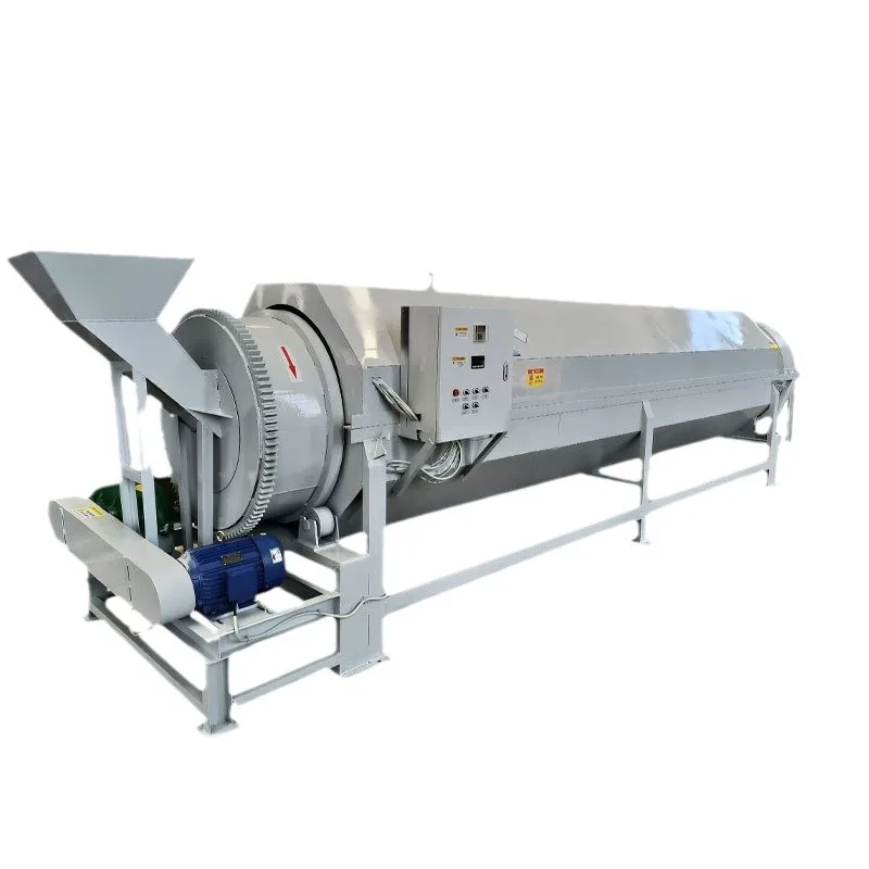 Continuous tumble dryer,   tailings quartz sand industrial salt drying equipment