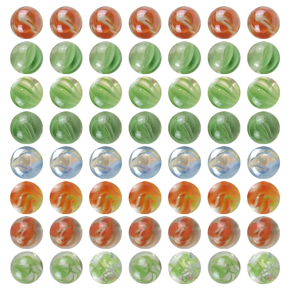 100Pcs Glass Marbles Decorative Marbles for Fish Tank Colorful Aquarium Decoration Balls Exquisite Hydroponic Plant Decors