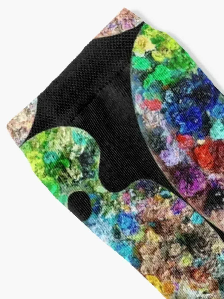 Painter's Palette Socks football Run Socks Women's Men's