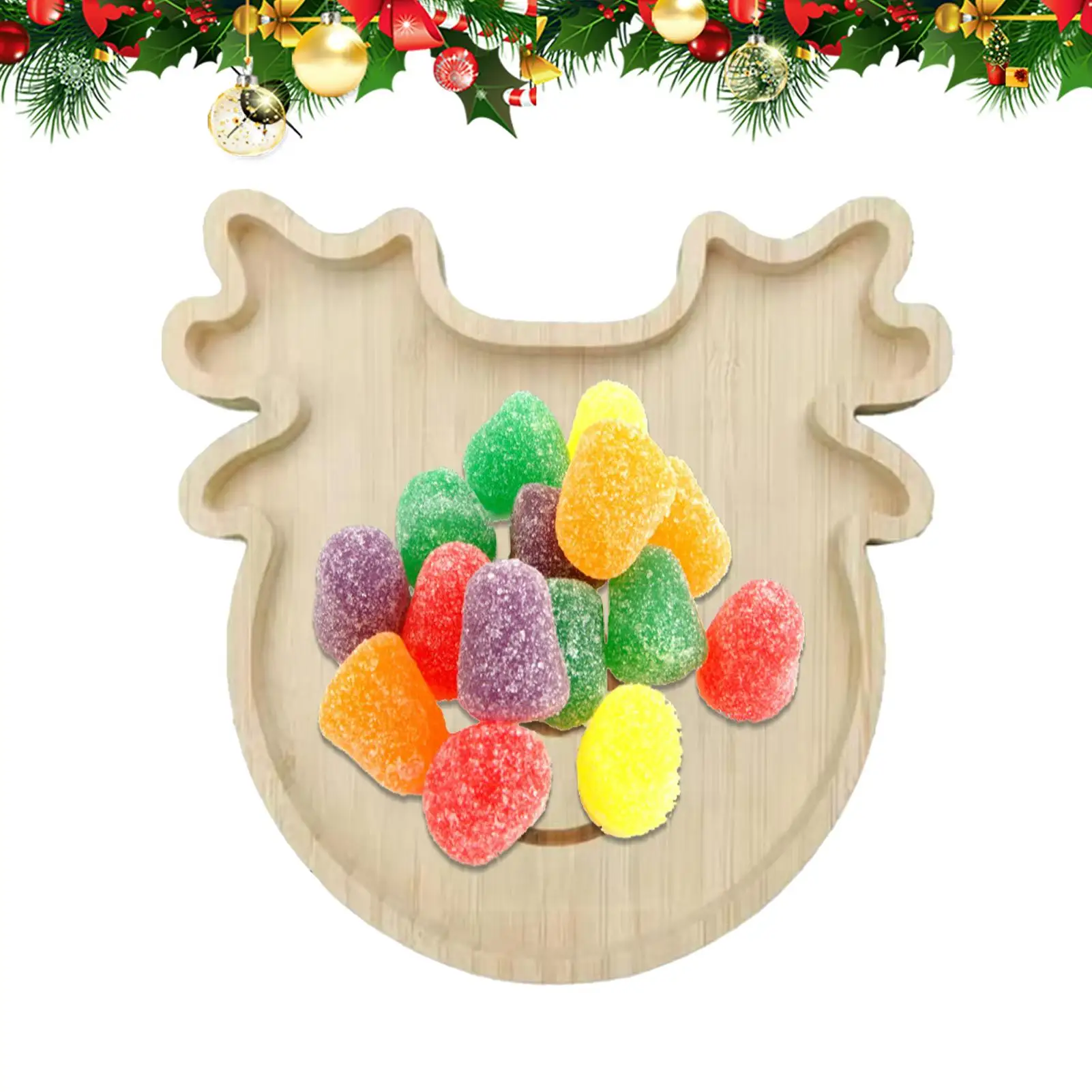 

Рождественская доска для мясных изделий, деревянная доска для рождественского оленя, сыра, центральная часть стола, кухонная витрина для еды, тарелка для мяса