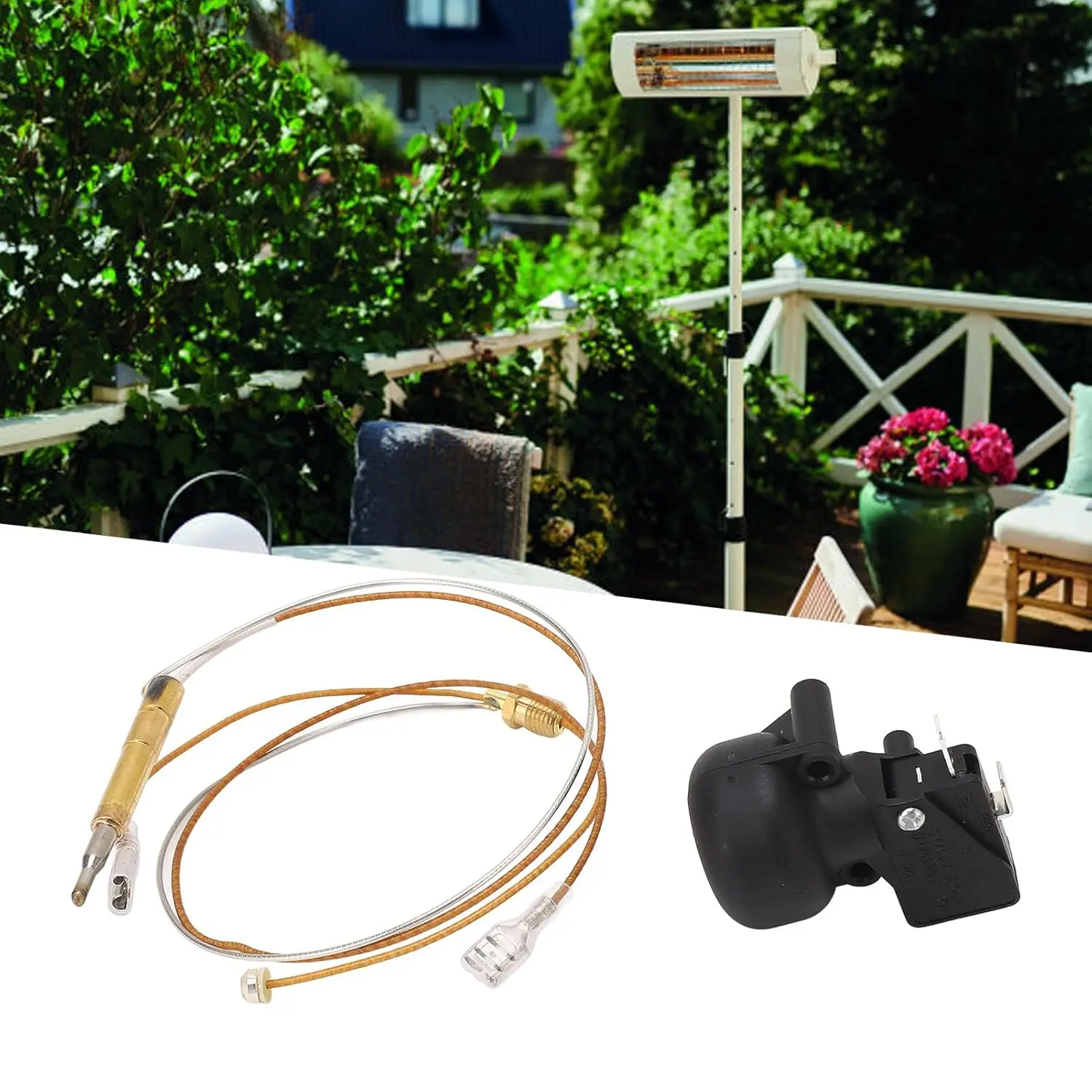 Thermocouple Tilt Switch for Patio Heaters Accurate Temperature Control Smart Tilt Switch for Patio Heater