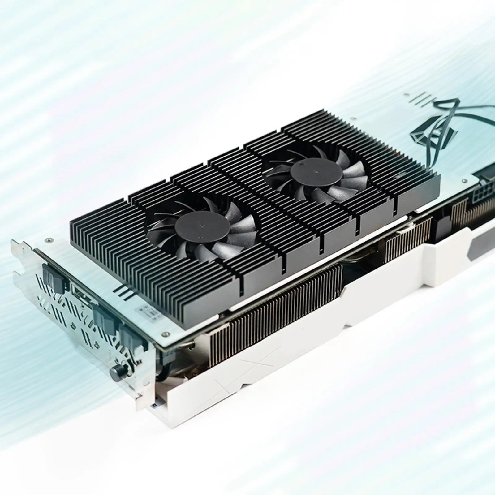 

Graphic Card Backplane Cooler Heatsink W/Dual Fan Memory Cooling Fans for RTX 3090 3080 3070
