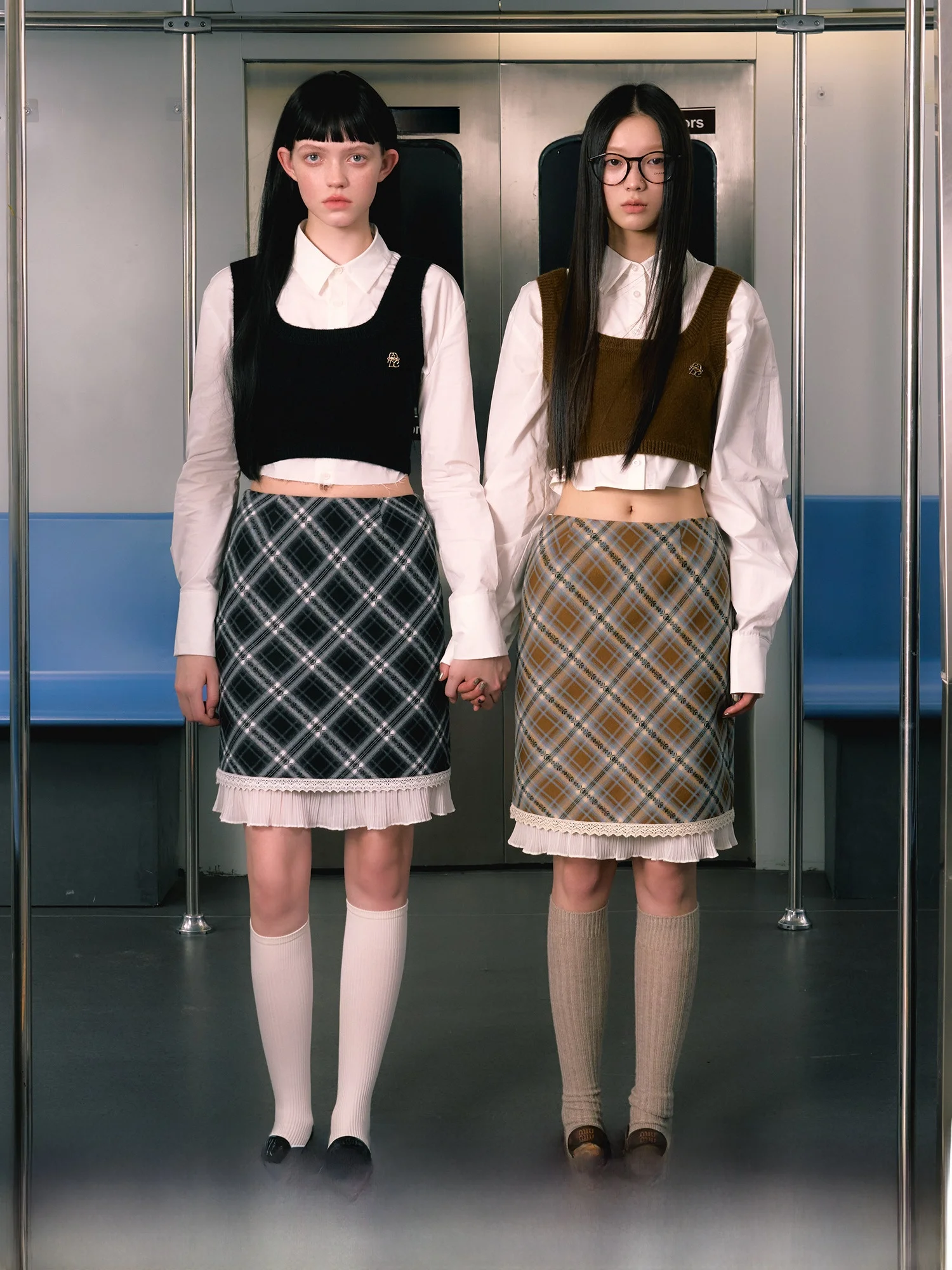 

LaluneDuCiel American Retro Design Cheered Skirt Women's A-Line ort Skirt Polyester Cotton Spandex Blend Material