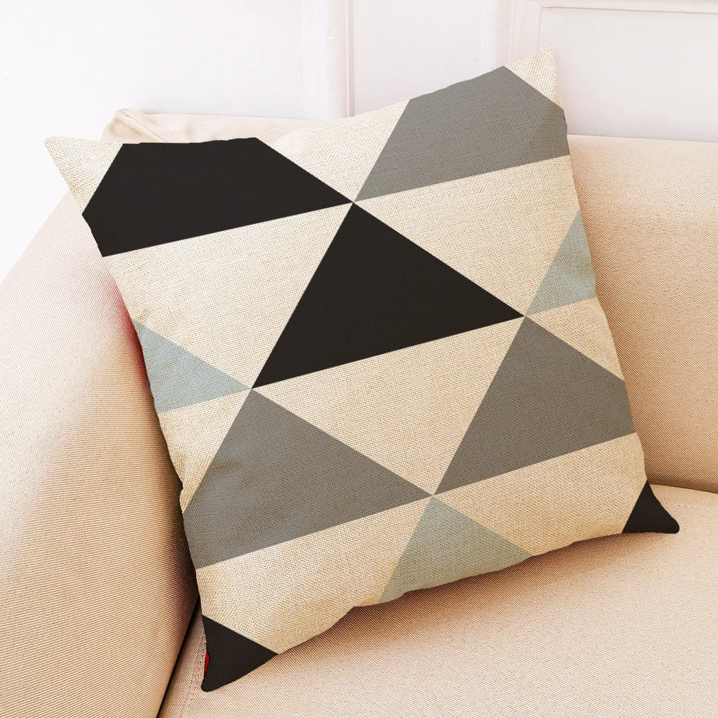 Geometric Printed Pillow Cases Sofa Cushion Cover Pillowcase Attractive Fashion Home Decoration Pillow Covers Decorative