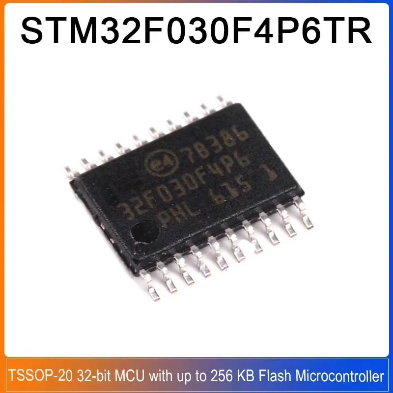 5/20PCS STM32F030F4P6 TSSOP-20 STM32F030F4P6TR STM32F030 arm-based 32-bit MCU with up to 256 KB Flash Microcontroller