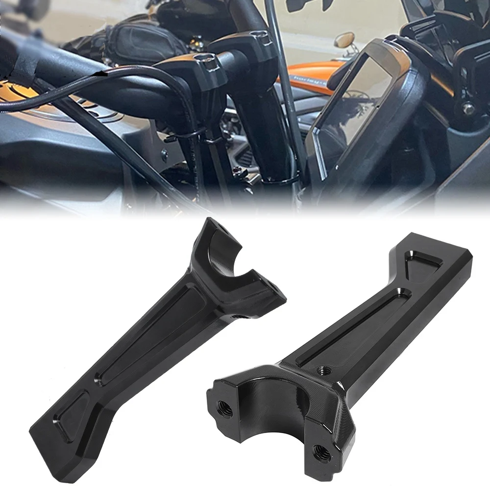 Motorcycle Handlebar Heightened Code Handlebar Riser Clamp Handlebar Lifter for Pan AMERICA RA1250 2021-2022