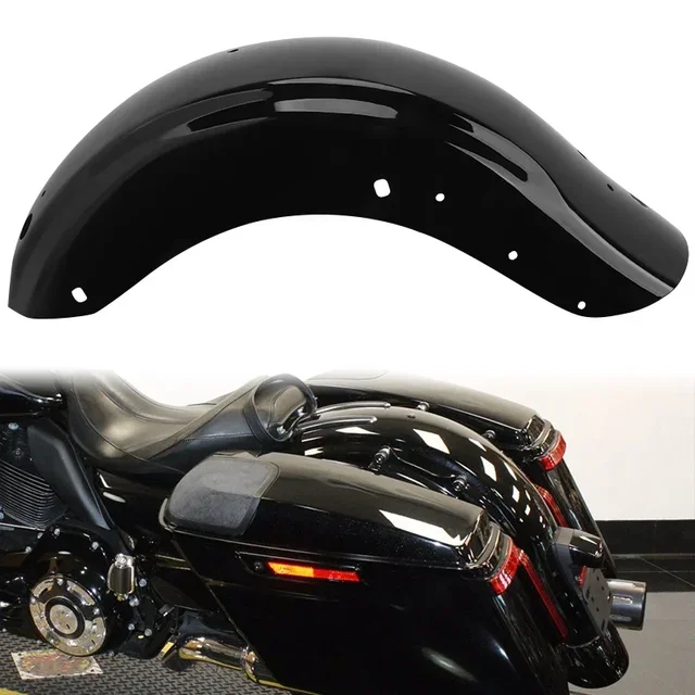 Motocykl czarny błotnik tylny błotnik osłona przeciwbłotna pokrywa dla Harley Touring Road King CVO Electra Glide przemieszczanie się po ulicy FLHR 2009-2020
