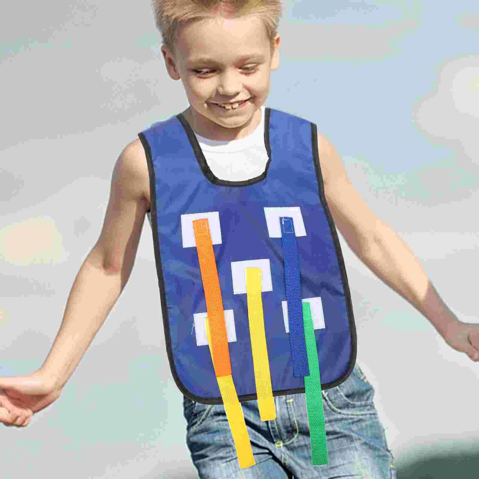 

Tail Pulling Vest Sensory Training Plaything Kids Toys Interactive Game Kindergarten Teamwork Sports Activity Catch Babies