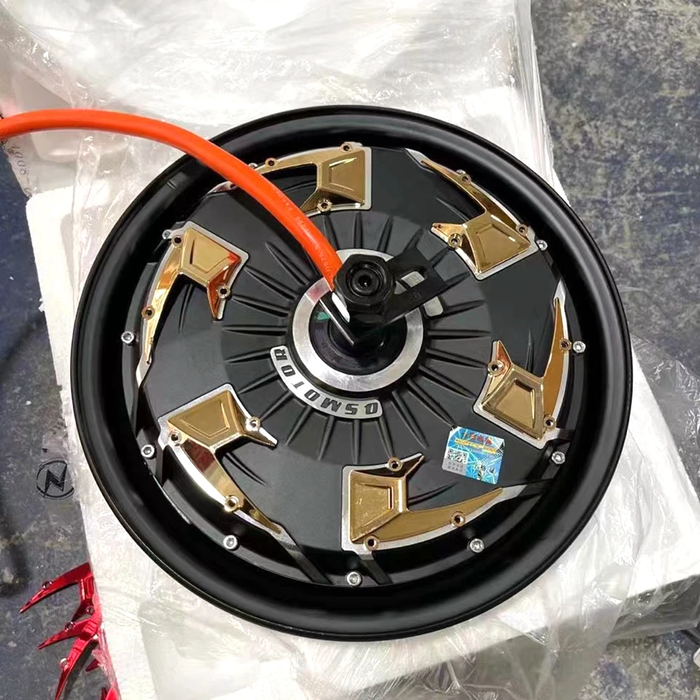 QS 12Inch 4-generation High Power 60-96V 1500 2000 3000W Brushless Power Saving Motor E-scooter Rear Wheel Disc Brake Hub Motor