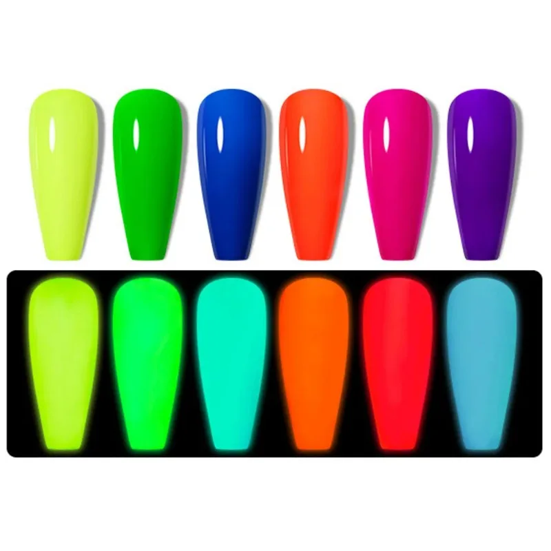 Lichtgevende Top Coat Uv/Led Gel Fluorcent Nagellak Gel Magic Topcoat Nail Gel Polish Manicure Gereedschap Nail Art decoraties