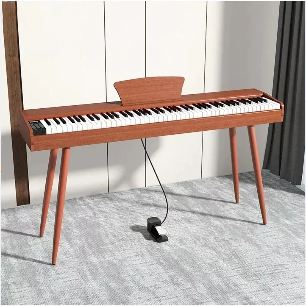 

Portable 88- Key Digital Keyboard Piano, Wooden Electric Hammer, Weighted Full Size Keyboard for Beginning Student