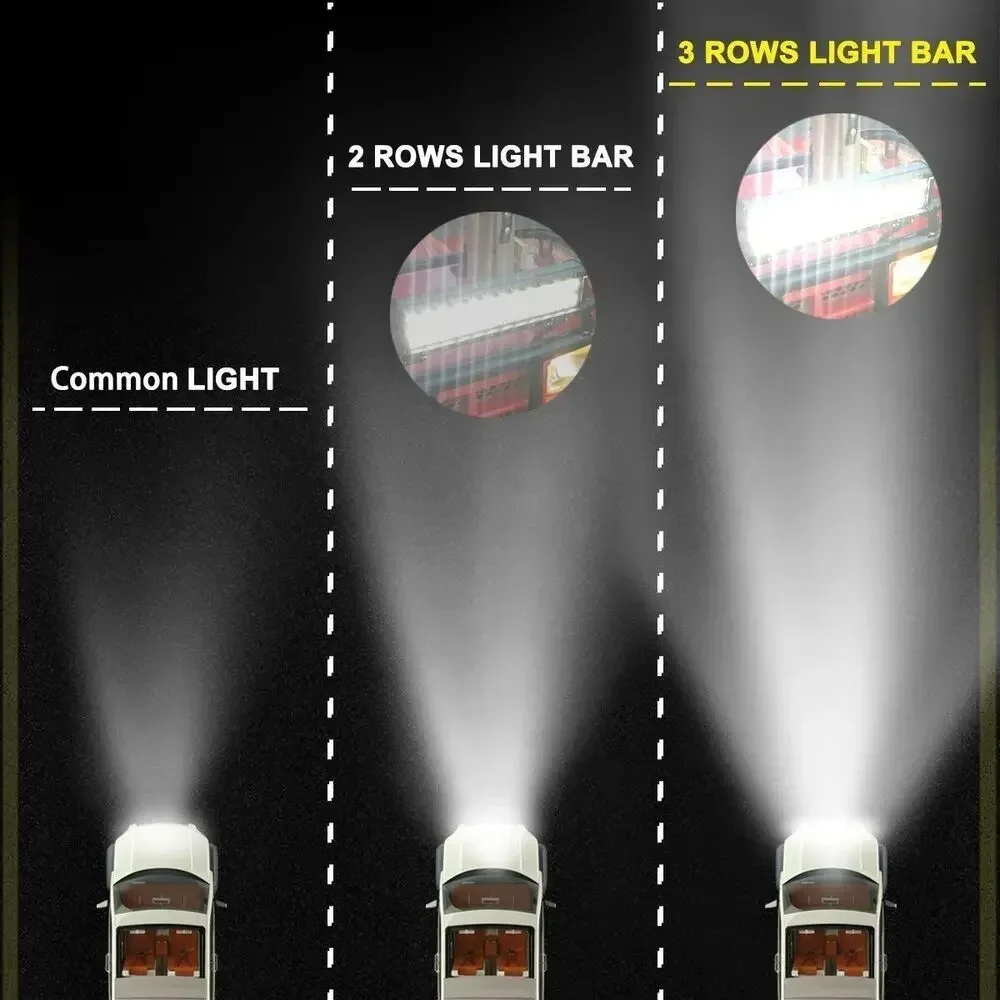 LED Spot Flood Light Combo Pods, barra de luz de trabalho, lâmpada de nevoeiro offroad, SUV ATV, 60W, 2 pcs