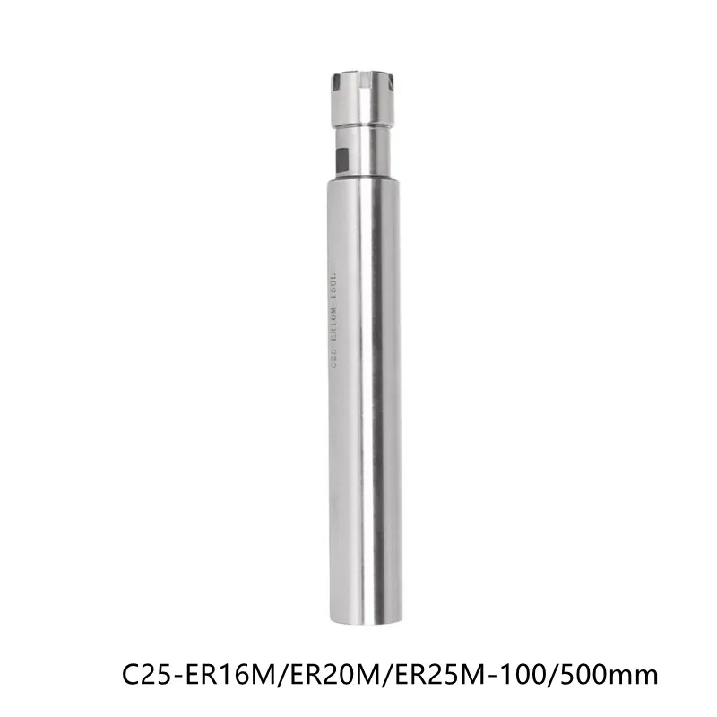 C25-ER11/16/20M-100/150/200MM Collet Chuck Deep Processing CNC Straight Shank Extension Rod for CNC Machine