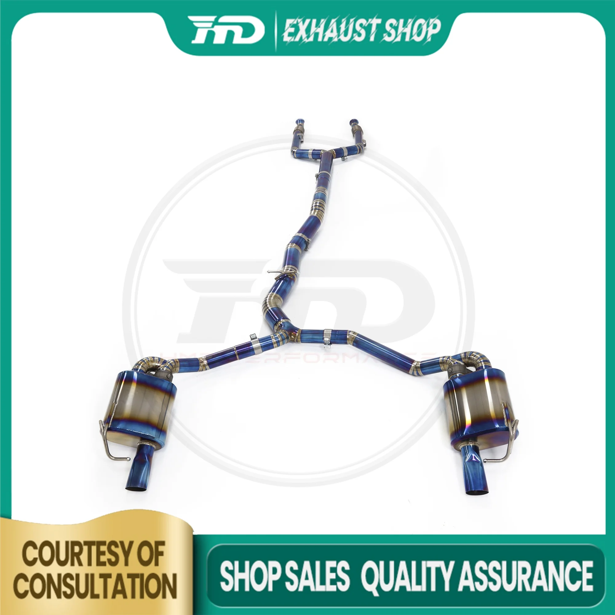 

High Quality Catback For Mercedes BENZ E43 W213 3.0T Exhaust System Electronic Valve Muffler Lossless installation HMD