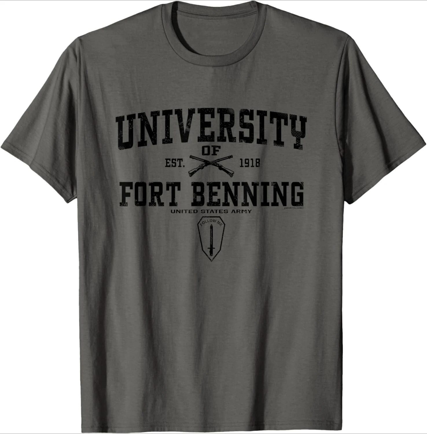 

University of Fort Benning-Army Infantry Home design-100% cotton summer casual O-neck short sleeve printed men's T-shirt.