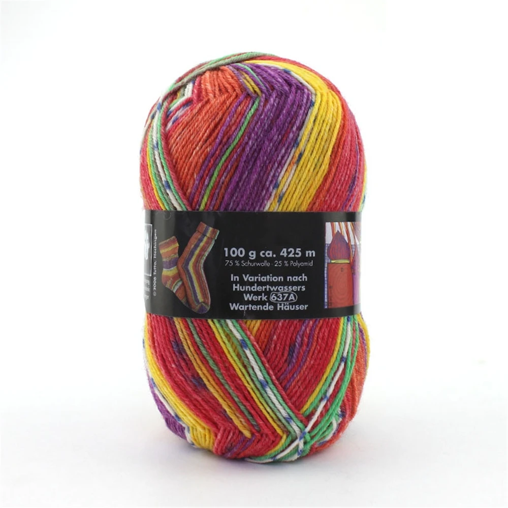 Opal According to Hundertwasser 75% wool, 25% polyamide/ Nylon Socks Knitting Yarn