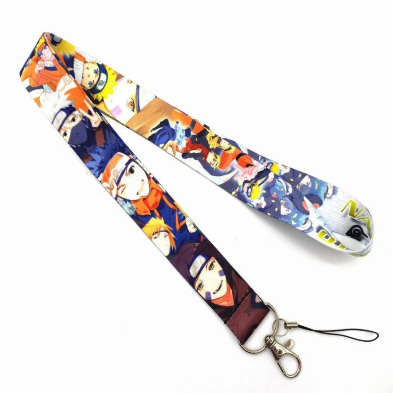 Cartoon anime peripheral Naruto series creative neck phone strap long keychain work ID student personalized long lanyard view 5
