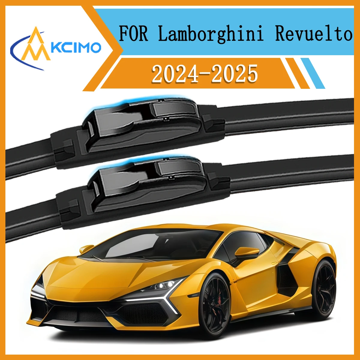 

Front Wiper Blades Pair Replacement For Lamborghini Revuelto 2024-2025 Windshield Wiper Blade Set Easy Clip Installation