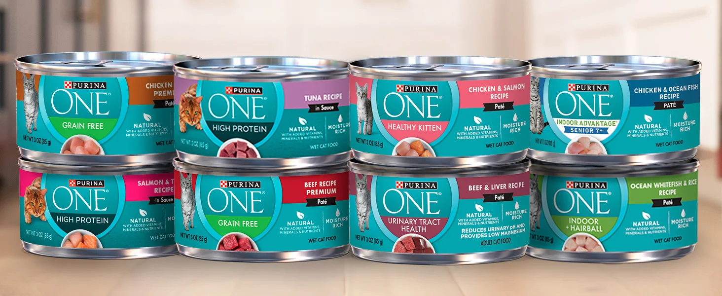 ONE Cat Plus+ Dry can lineup