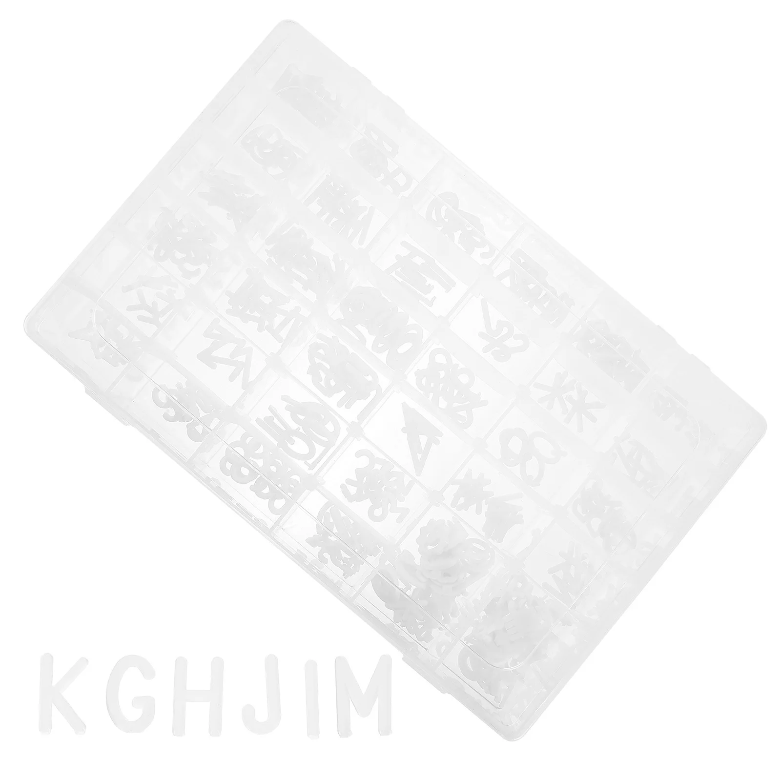 펠트 레터 보드용 플라스틱 글자 액세서리 1세트, 심플한 색상, DIY 메시지 디스플레이, 재사용 가능한 펠트 보드 글자