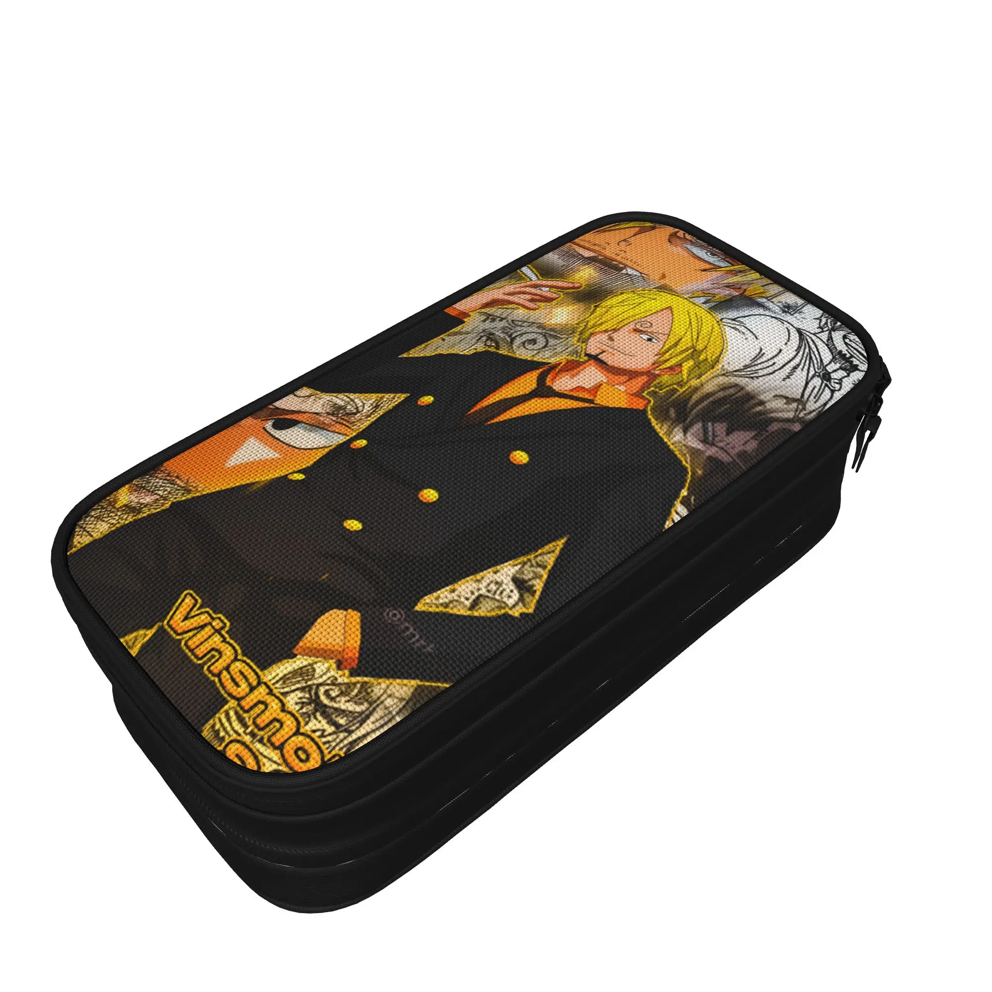 Custom Cute Sanji Japan Movie Pencil Cases for Girls Boys Big Capacity Hot Pencil Bag Stationery view 3