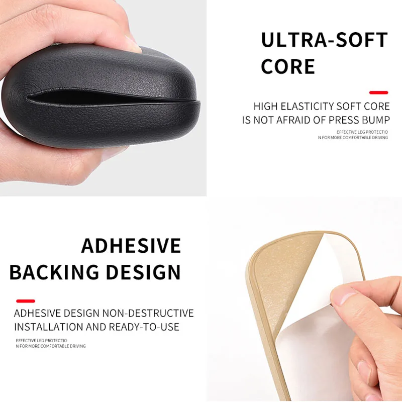 1/2 PCS Car Rotective Pads Car Leg Rests Knee Pads Car Door Control Leg Pads Universal Foot Pads Auto Interior Pillow Armrest