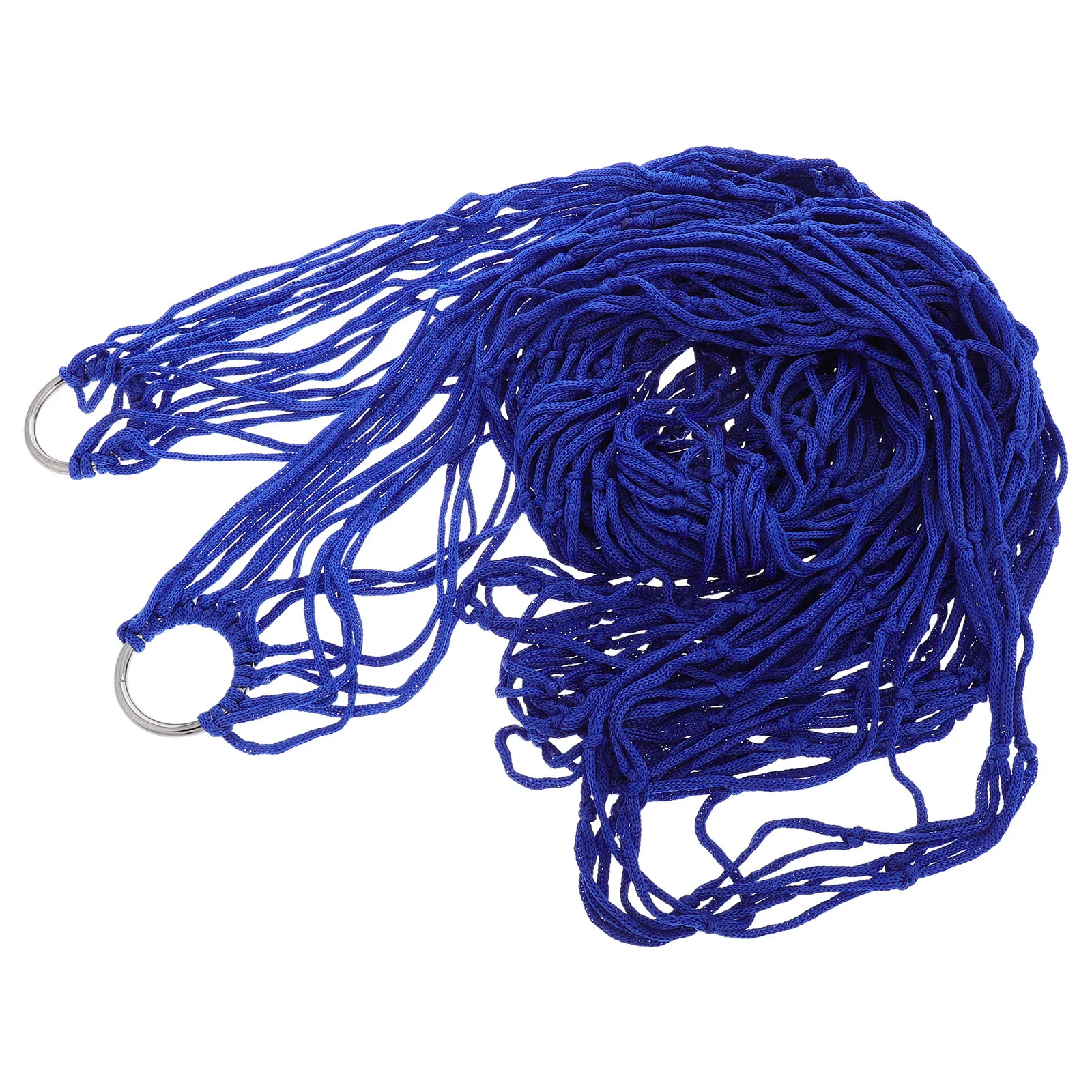 شبكة واحدة حبل نايلون أرجوحة التخييم في الهواء الطلق المحمولة سرير معلق السفر الفناء الخلفي فناء ملحق التخييم حبل معلق