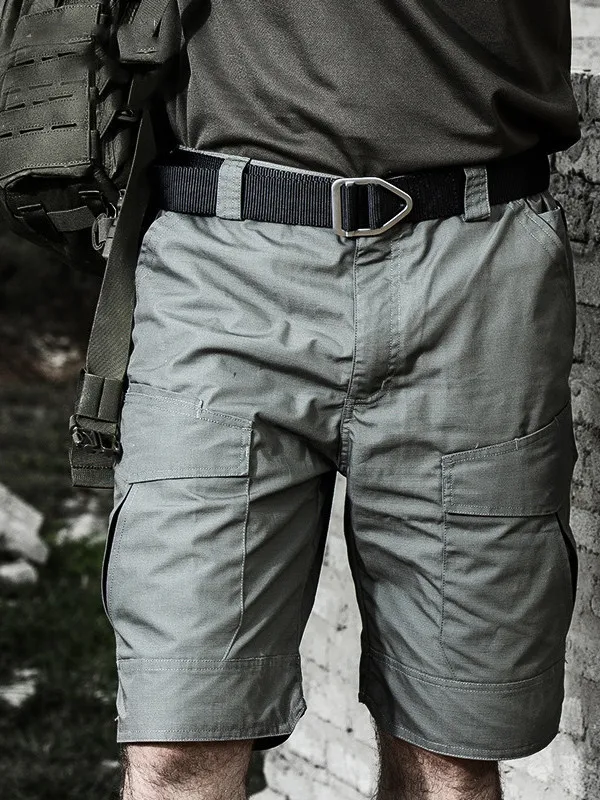

Summer Waterproof Tactical orts Men's Outdoor Loose Workwear Pants Multi-ket Training Pants Commuting Fans Qui-Dr...