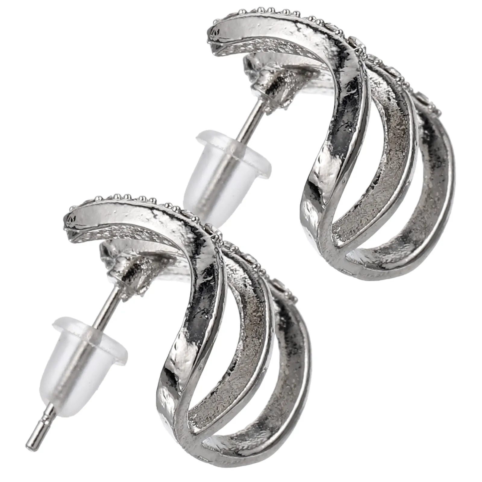 

1 Pair Metal Ear Studs For Women Dainty Tiny Claw Earrings Small Lightweight Wedding Party Daily Jewelry Stud Earrings Women