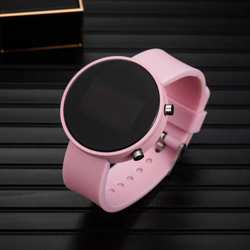 Fashion Digital Watch for Men Women Kids Simple Sports LED Watch Silicone Watchband Multi-color Casual Ladies Watch Reloj Mujer