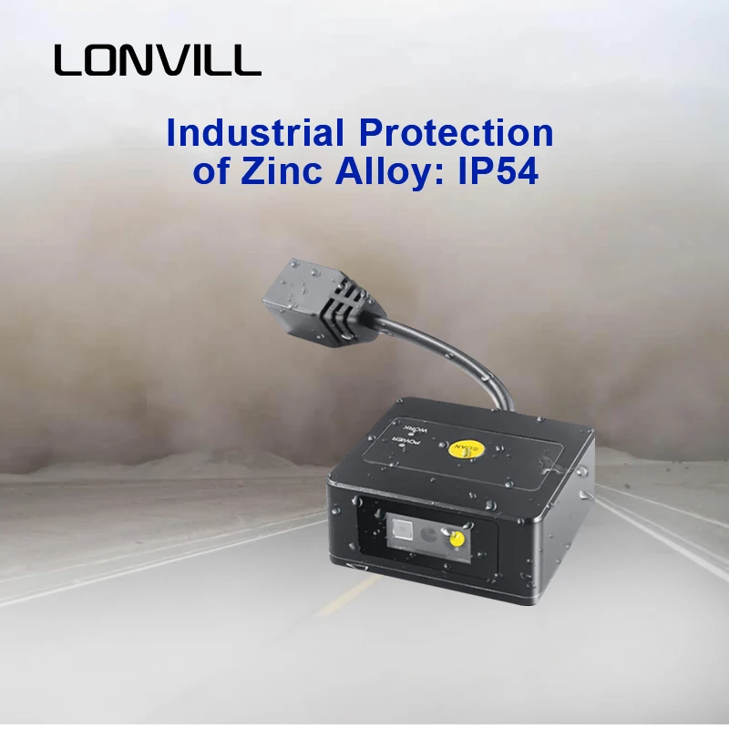 LONVILL 1D 2D Code matrice de données balayage fixe scanning convoyeur de codes à barres centre de tri scanner automobile professionnel à grande vitesse