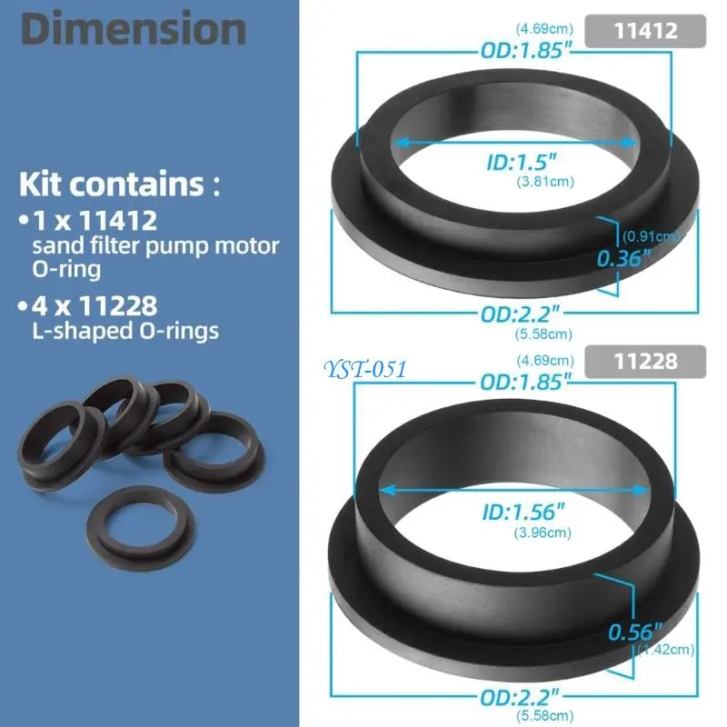 e15a 우수한 L 형태의 비 엔티티 씰 씰 샌드 필터 팬 및 수영장 팬 파이프 씰 교체 강한 고무로 구성