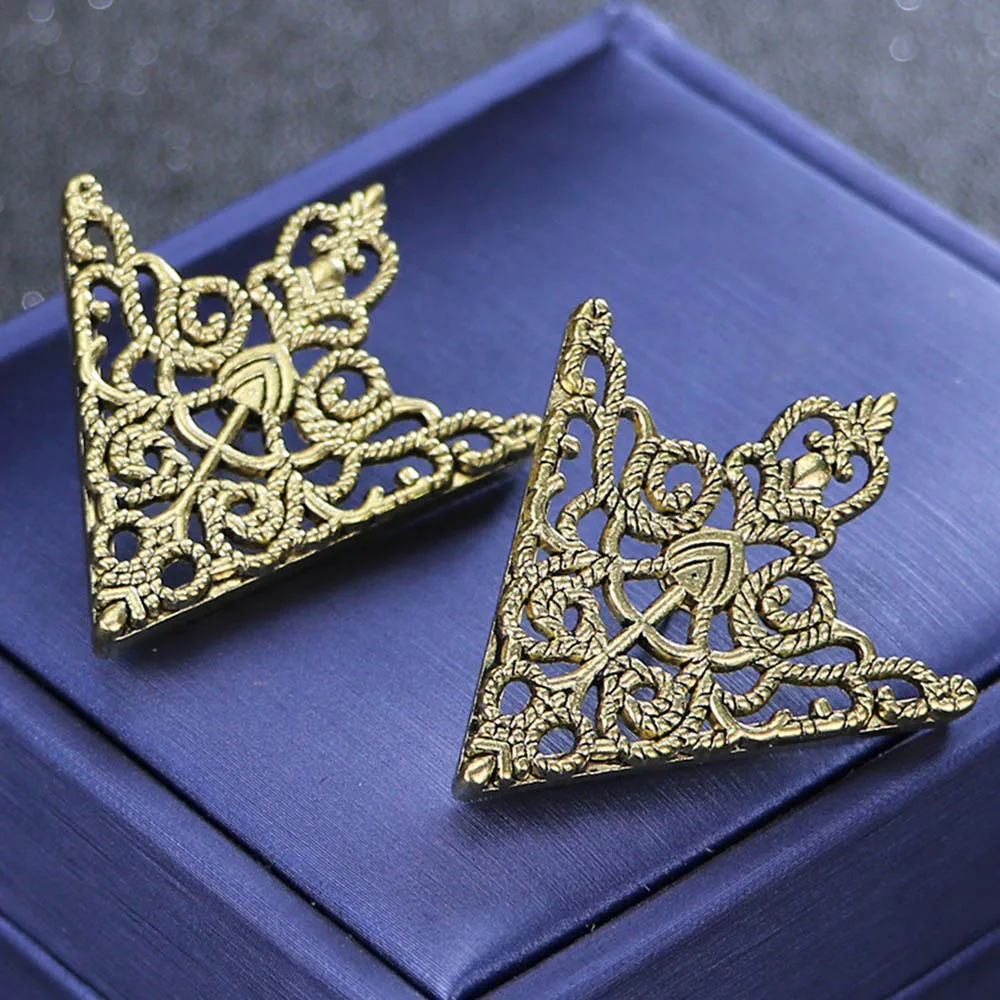 Vintage pince à cravate broche argent or Bronze couleur squelette broche pour hommes chemises de mariage cravate costume accessoires