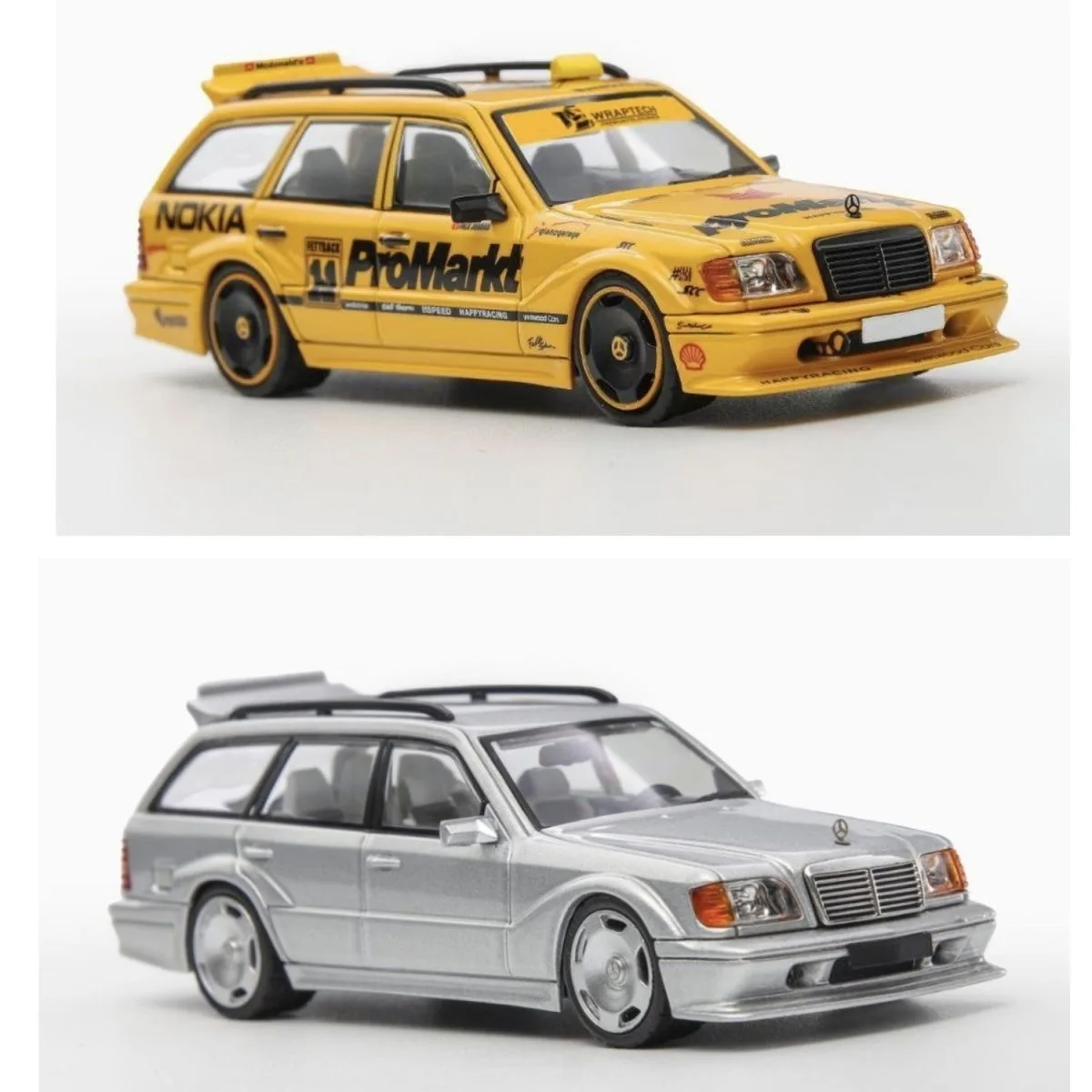 

Mortal 1:64 Mercedes-Benz s124 T MODEII EVO2 Crockpot Yellow Taxi Alloy Car Model