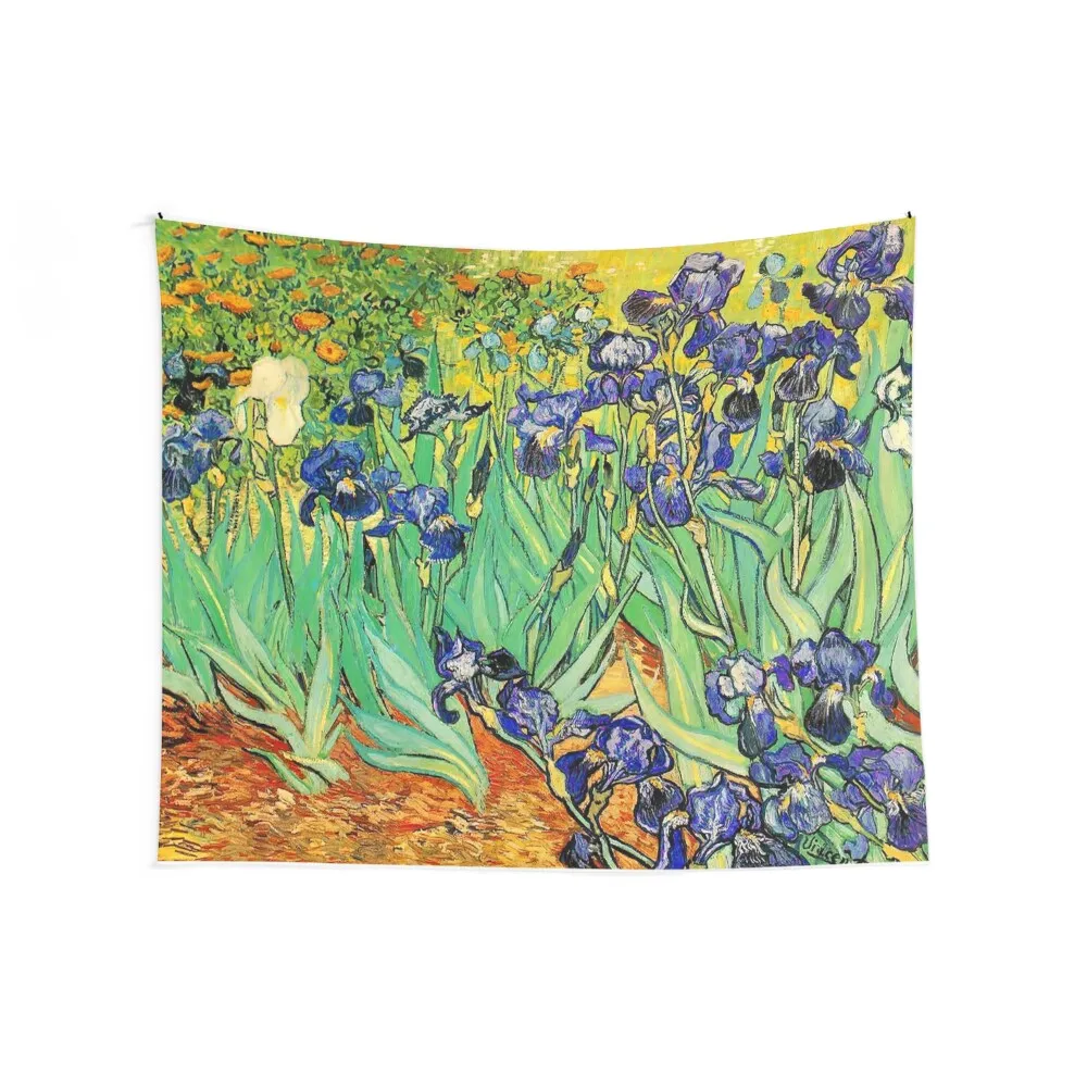 Vincent Van Gogh Purple Irises at St. Remy Tapestry Decorative Wall Murals Decor For Bedroom Wall Hanging Decor Tapestry