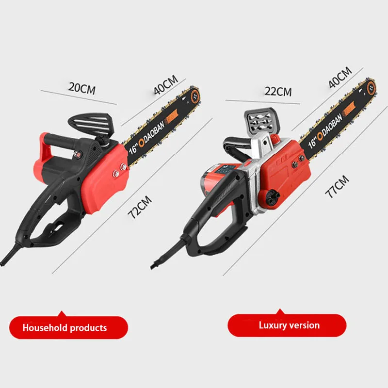 TUNGFULL 16 Inch Electric Chainsaw Corded 220V, Brushless Handheld Chain Saw for Wood Cutting Felling & Pruning